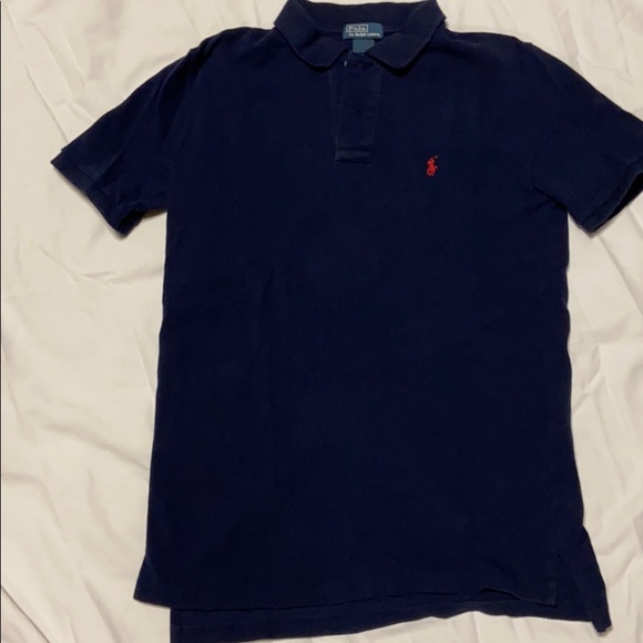 Polo by Ralph Lauren Navy Blue Polo (Size 10-12) - Picture 2 of 4